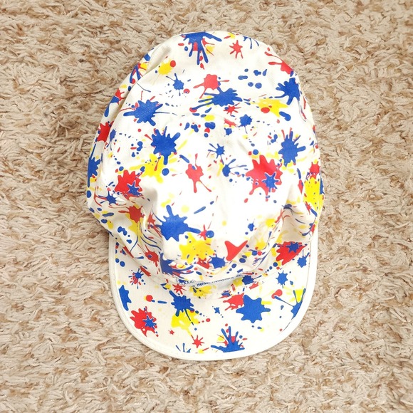 Rare Vintage Sesame Street Live Hat Cap Splatter Paint Big Bird Ernie‎ Bert CTW - Picture 2 of 9